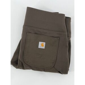 Carhartt Fitted Leggings Womens S Brown Excellent Utility Work Pants Pocket